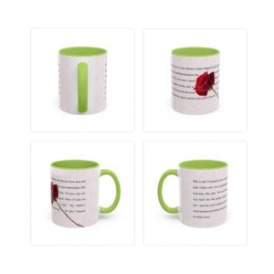 Light Green Handle Ceramic Mug
